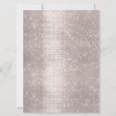 Tropfen Rose Geburtstag Brautparty Sweet 16 Klasse Einladung (Rückseite)