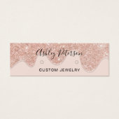 Tropfen Rose Gold Glitzer Ohrringe anzeigen (Vorderseite)