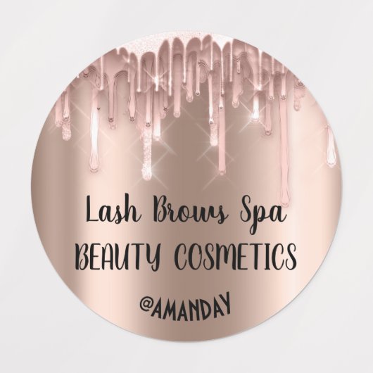 Tropfen Rose Körperkosmetik Balmseifennagel Etiket Etiketten (Design 1)