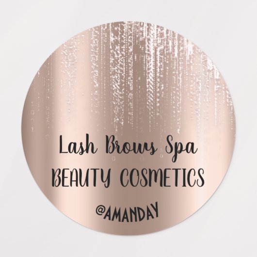 Tropfen Rose Körperkosmetik Balsam Seifennagel Del Etiketten (Design 2)