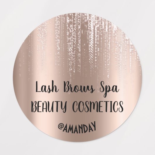 Tropfen Rose Körperkosmetik Balsam Seifennagel Del Etiketten (Design 1)