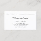 Tropfen Rose Manicure Nägel Künstlerische Ernennun Terminkarte (Rückseite)