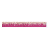 Tropfen Royal Rose Gold Fuchsia Pink Spark Ripsband (Vorderseite)