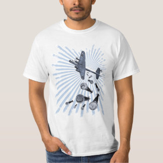 Tropfen schlägt Blau-Explosions-T - Shirt