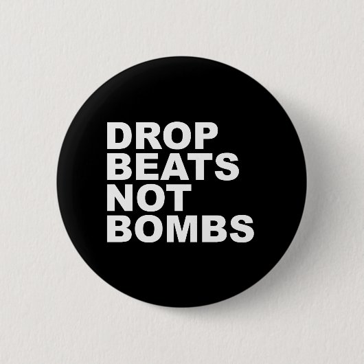 Tropfen schlägt nicht Bomben Button (Vorderseite)