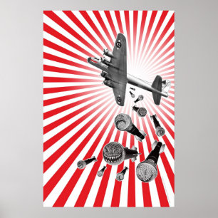 Tropfen schlägt ursprünglichen Druck Poster