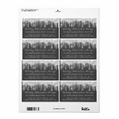 Tropfen Silver Confetti Bridal Sweet 16. Gray Kraf (Vorne)