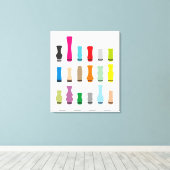 Tropfen Tippstile Leinwanddruck (Insitu (Holzboden))