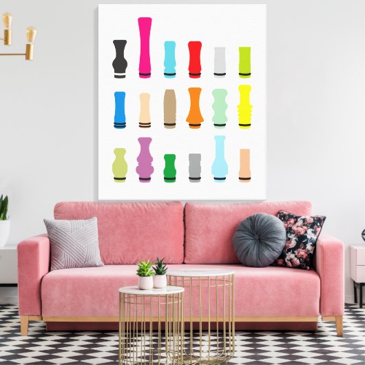 Tropfen Tippstile Leinwanddruck (Insitu (Wohnzimmer))