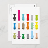 Tropfen Tippstile Postkarte (Vorne/Hinten)