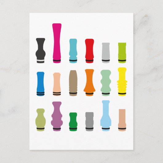 Tropfen Tippstile Postkarte (Vorderseite)