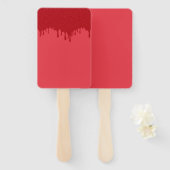 Tropfen Tomato Red Custom Fans - Set von 10 Fächer (Vorne und Hinten)