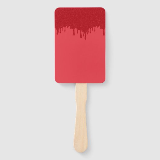 Tropfen Tomato Red Custom Fans - Set von 10 Fächer (Vorderseite)