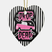 Tropfen-toter Leichenwagen Keramik Ornament (Links)