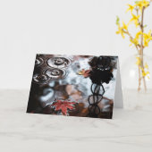 Tropfen-Tropfen Karte (Gelbe Blume)