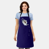 Tropfen Tropfen Teapot DBlue Schürze (Getragen)