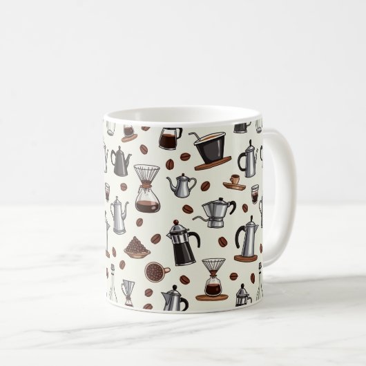 Tropfen- und Brauausrüstung Kaffeetasse (VorderseiteRechts)