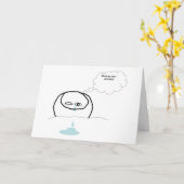 Tropfen - Vermisst Karte (Gelbe Blume)