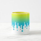 Tropfen von Gelb und Grün Tasse (Zentrum)