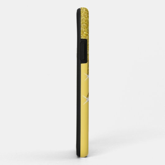 Tropfen von Gold und Glitzern Case-Mate iPhone Hülle (Hinten/Rechts)