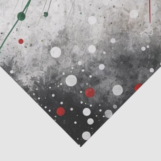 Tropfen Wasserfarbe Weihnachtsbaum Entdeckungsreis Seidenpapier (Ausschnitt)