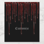 Tropfen Weinetikett (Einzelnes Label)