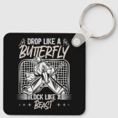 Tropfen wie ein Schmetterlingsblock wie ein Bestie Schlüsselanhänger (Rückseite)