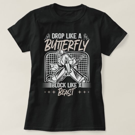 Tropfen wie ein Schmetterlingsblock wie ein Bestie T-Shirt (Design vorne)