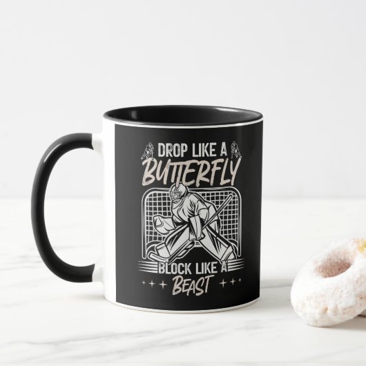 Tropfen wie ein Schmetterlingsblock wie ein Bestie Tasse (Mit Donut)