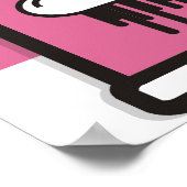 Tropfen World Pink Poster (Ecke)