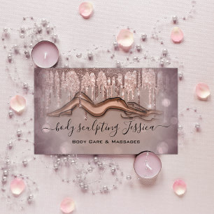 Tropfen zur Rose von QRCode-Logos für Körperpflege Visitenkarte