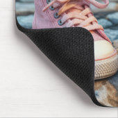 Tropfende Eiscremeberge von Kinderschnepfen Mousepad (Ecke)