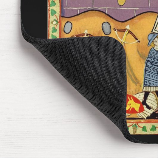 Tropfende Felsen, Codex Manesse aus dem 14. Jahrhu Mousepad (Ecke)