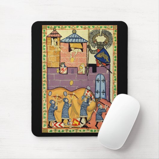 Tropfende Felsen, Codex Manesse aus dem 14. Jahrhu Mousepad (Mit Mouse)