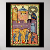 Tropfende Felsen, Codex Manesse aus dem 14. Jahrhu Poster (Vorne)