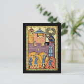 Tropfende Felsen, Codex Manesse aus dem 14. Jahrhu Postkarte (Stehend Vorderseite)