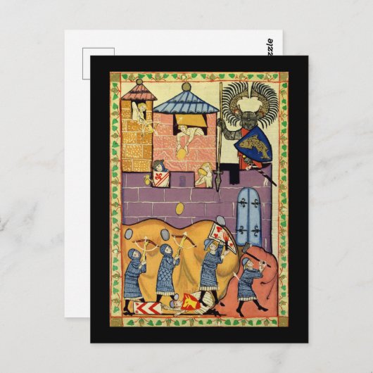 Tropfende Felsen, Codex Manesse aus dem 14. Jahrhu Postkarte (Vorne/Hinten)