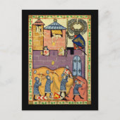Tropfende Felsen, Codex Manesse aus dem 14. Jahrhu Postkarte (Vorderseite)