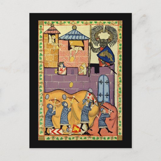 Tropfende Felsen, Codex Manesse aus dem 14. Jahrhu Postkarte (Vorderseite)