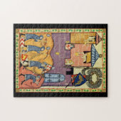 Tropfende Felsen, Codex Manesse aus dem 14. Jahrhu Puzzle (Horizontal)