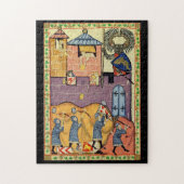 Tropfende Felsen, Codex Manesse aus dem 14. Jahrhu Puzzle (Vertikal)