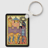 Tropfende Felsen, Codex Manesse aus dem 14. Jahrhu Schlüsselanhänger (Rückseite)