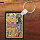 Tropfende Felsen, Codex Manesse aus dem 14. Jahrhu Schlüsselanhänger (Rückseite)