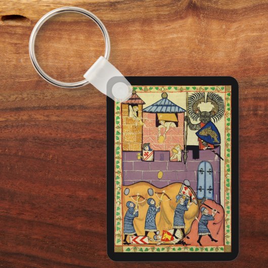 Tropfende Felsen, Codex Manesse aus dem 14. Jahrhu Schlüsselanhänger (Vorderseite)