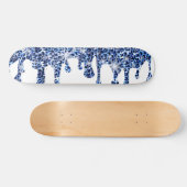 Tropfende Glitzern Skateboard (Horizontal)