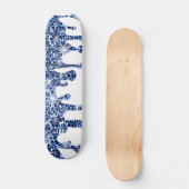 Tropfende Glitzern Skateboard (Vorderseite)