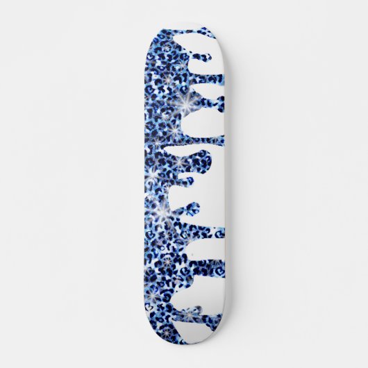 Tropfende Glitzern Skateboard (Vorne)
