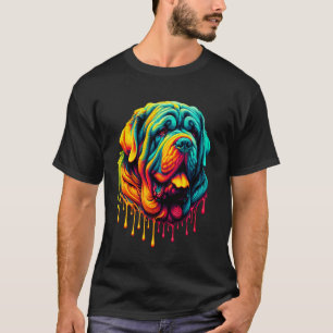Tropfende Kunst Neapolitanischer Mastiff Mastino N T-Shirt