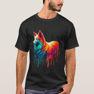 Tropfende Kunst Portugiesischer Podengo T-Shirt