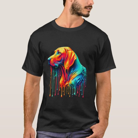 Tropfende Kunst Rhodesian Ridgeback Ridgebacks T-Shirt (Vorderseite)